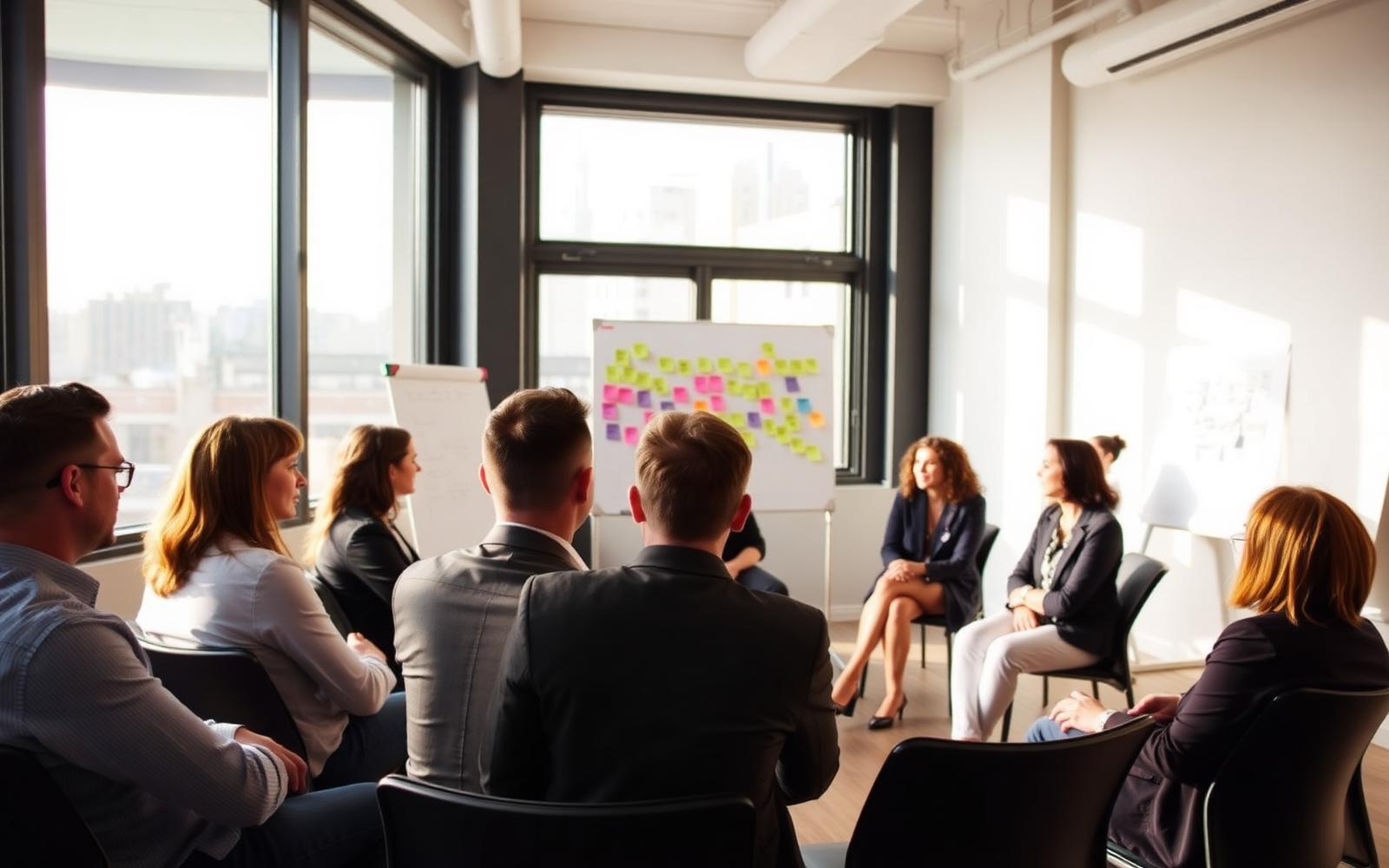 Leadership development workshop session